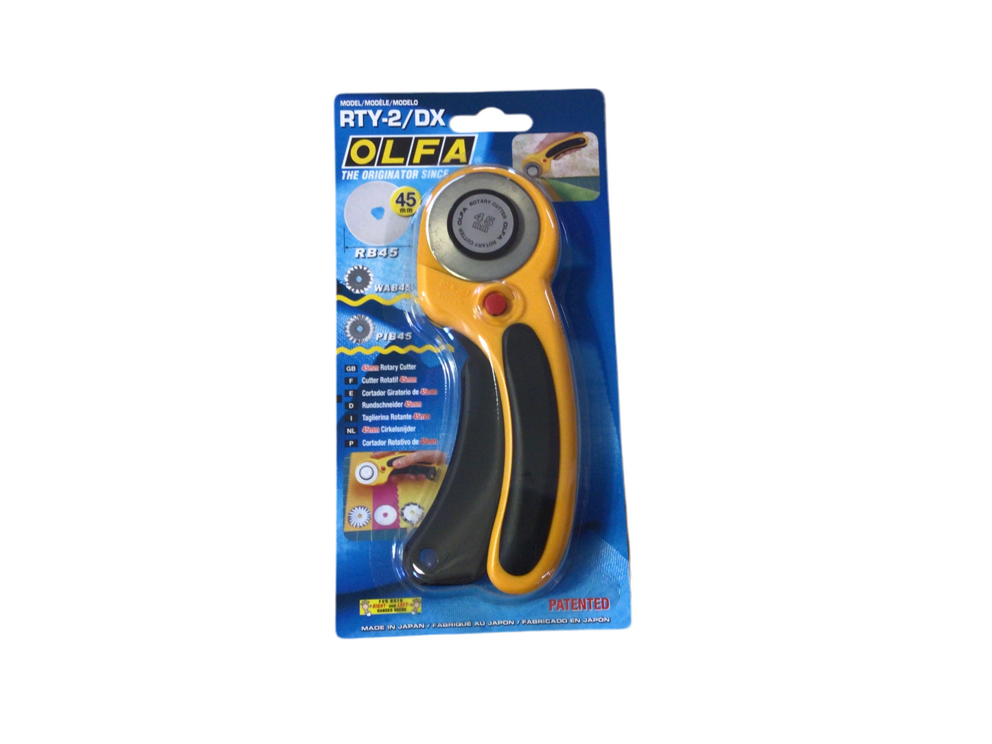 OLFA 45 Ergonomic Rotary Cutter Rty - 2/DX