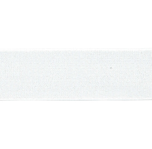 High Density Non-Roll Elastic White Per Metre