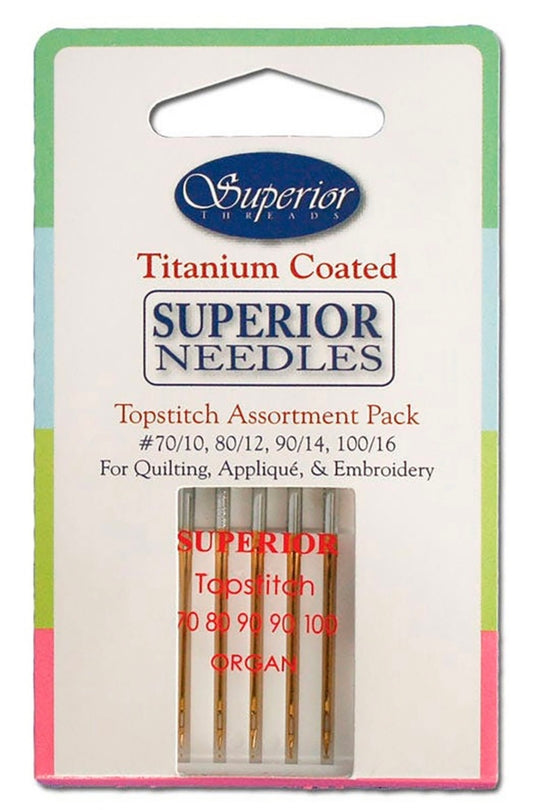 SUPERIOR Topstitch Assorted 70/80/90/100 Needles