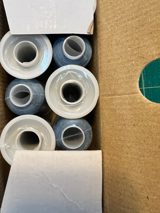 Rayon Embroidery Thread 1000m Blue 757 Box of 10
