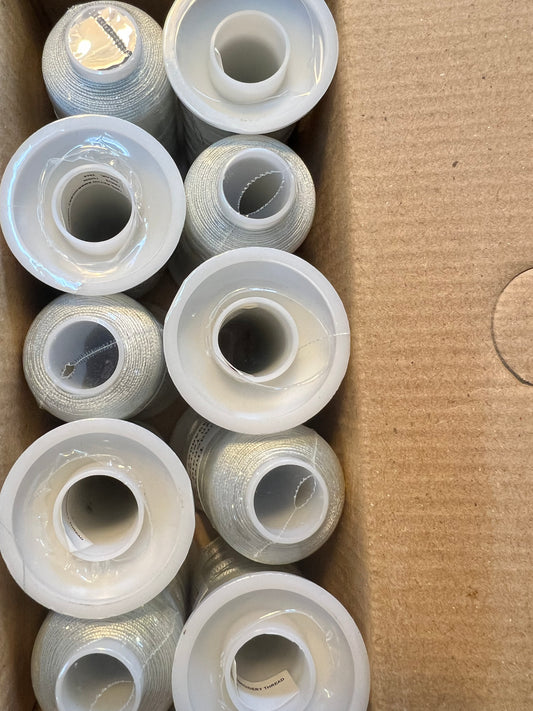 Rayon Embroidery Thread 1000m Light Grey 2846 Box of 10