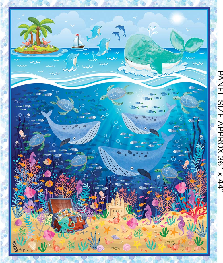 Swim With Me - Let's Swim 37" Panel