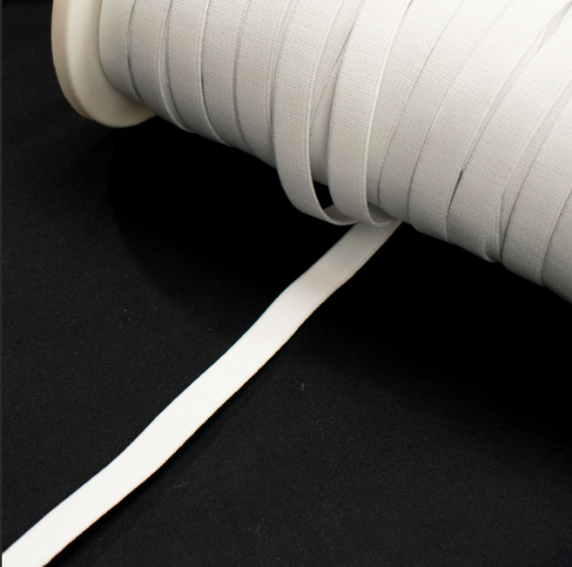 High Density Elastic White Width - 12mm