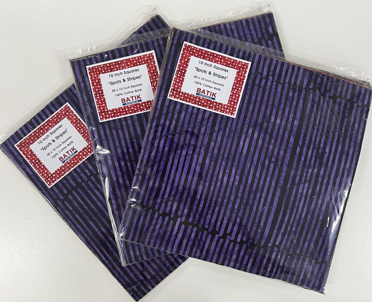 10 Inch Batik Squares by Batik Australia