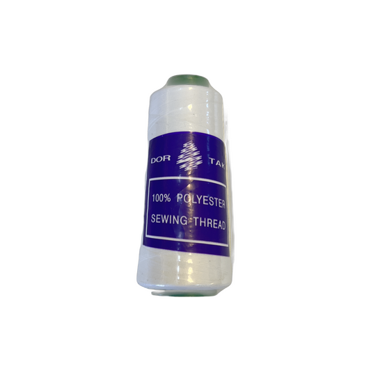 DOR TAK 100% Polyester Sewing Thread White