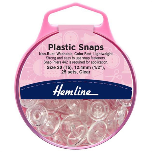 Plastic Snaps Clear