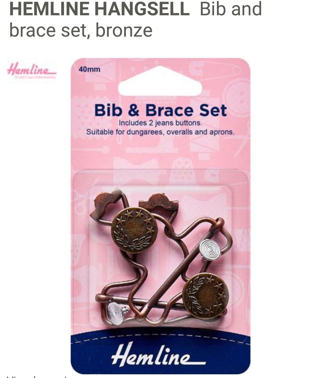 Bib & Brace Set