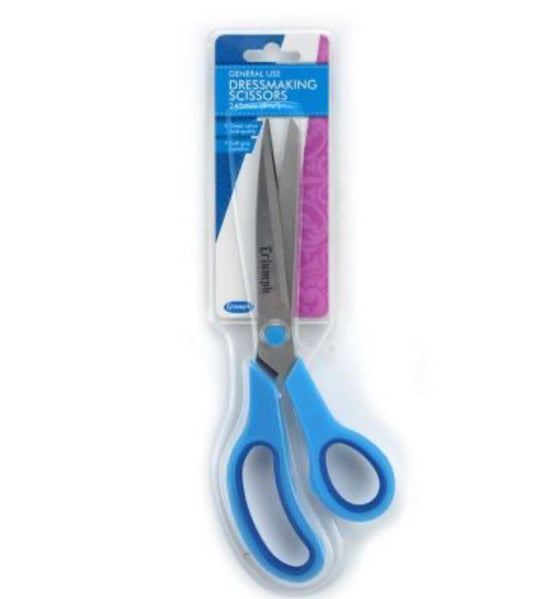 Triumph Bt4804 | Soft Grip Dressmaking Scissors | 245mm (Blue Handle)