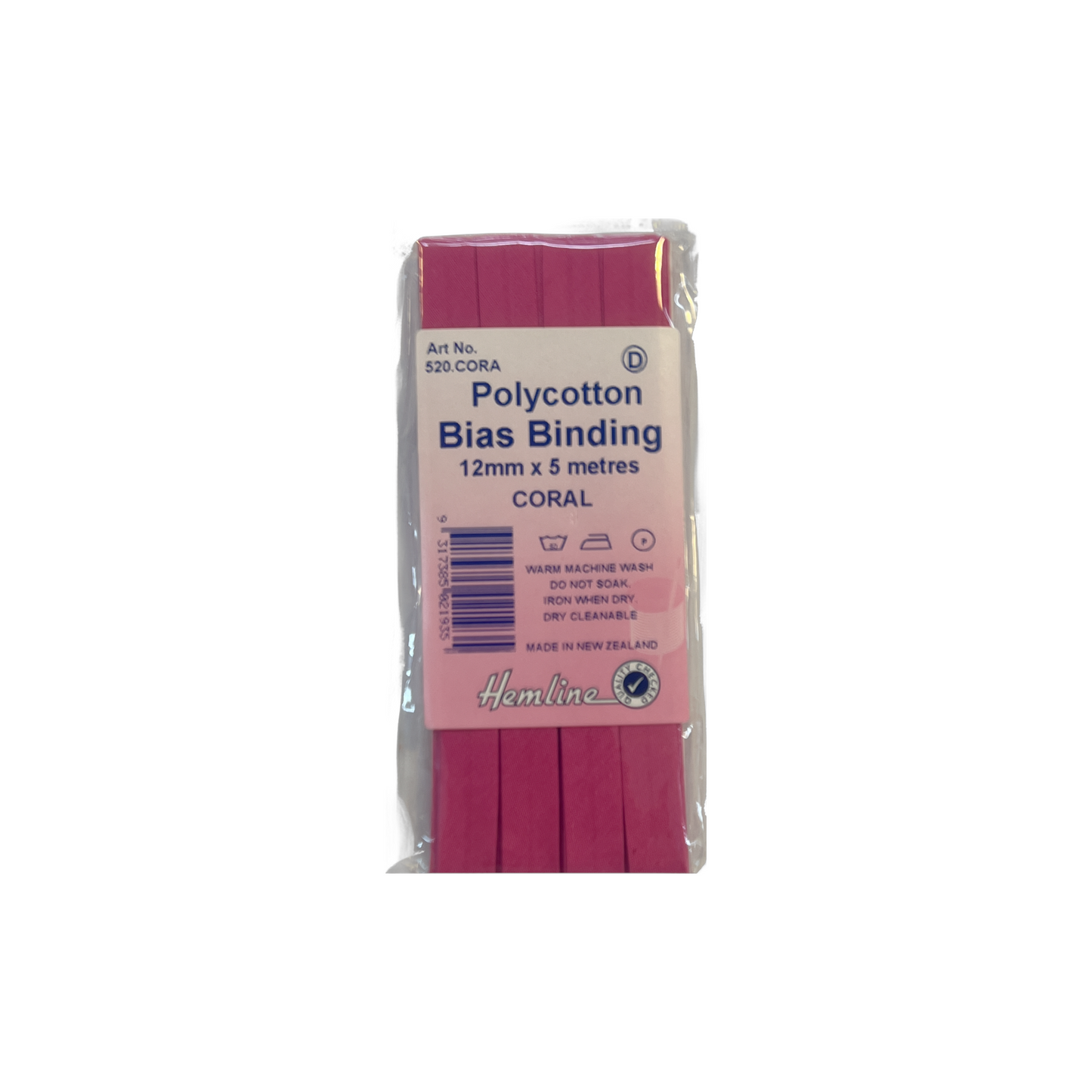 Polycotton Bias Binding Coral