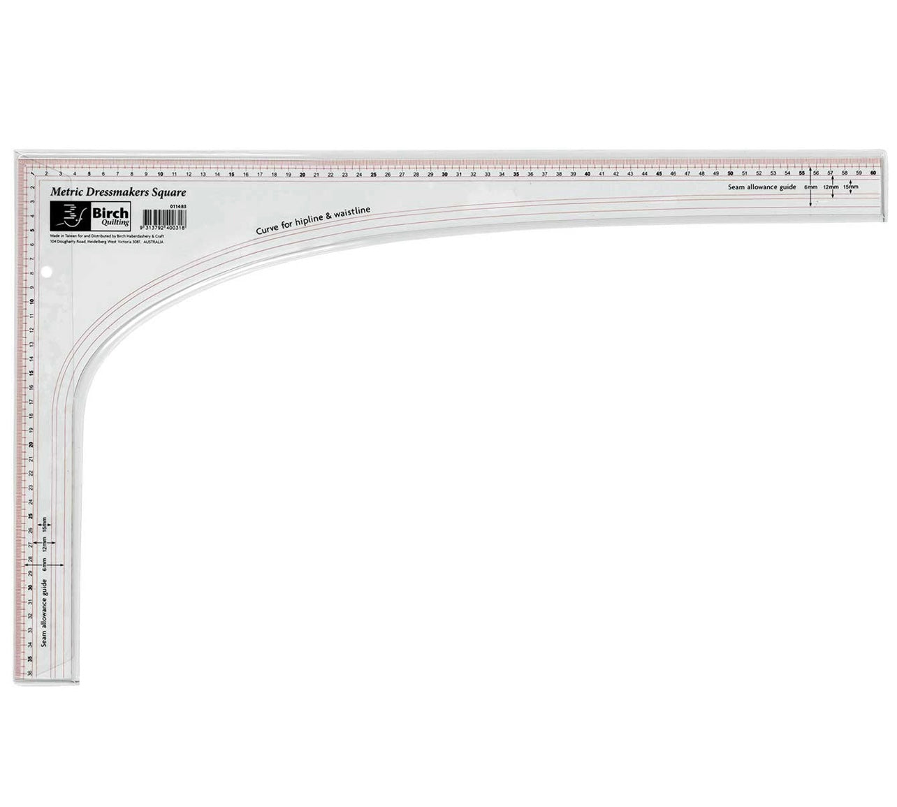 Metric Dressmakers Square 365mm x 605mm | Birch 011483