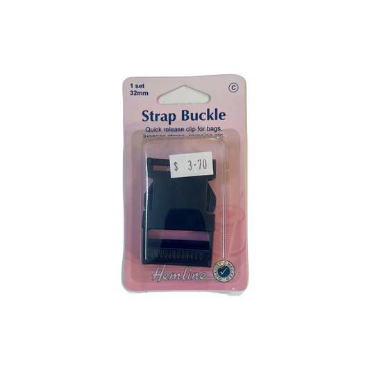 Hemline 32mm Strap Buckle Black