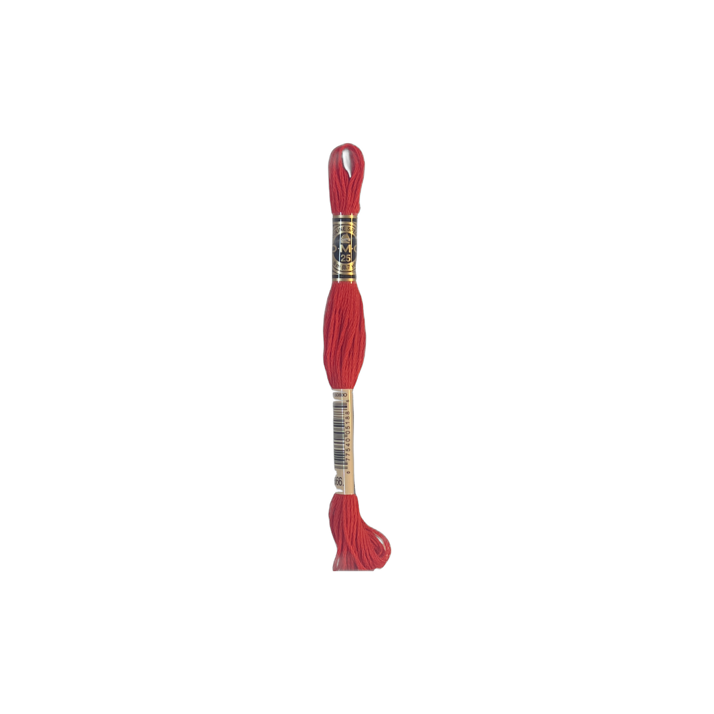 DMC 117-666 Six Stranded Cotton Embroidery Floss, Bright Christmas Red