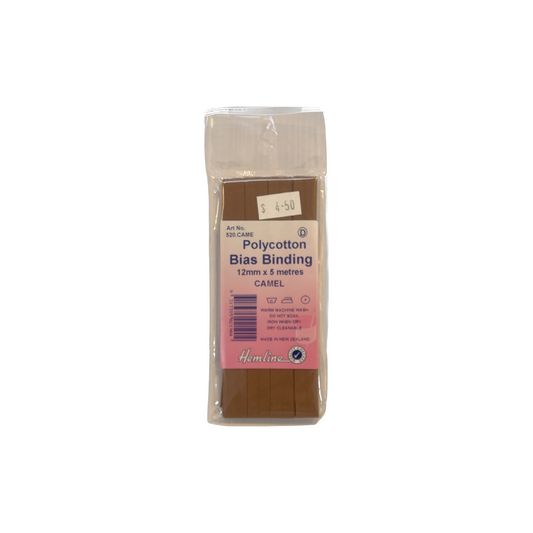 Polycotton Bias Binding Camel