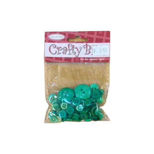 Crafty Buttons Green