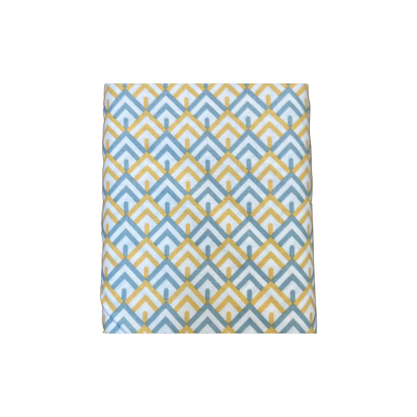 Printed Quilting Fabric - Duck Egg Gold All Over