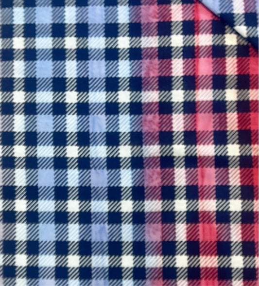 Blue / red / white check