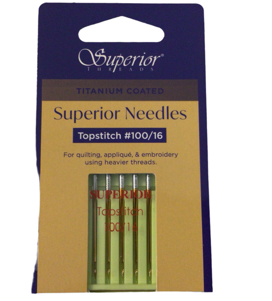 Superior Threads #100/16 - Superior Topstitch Needles Titanium coated