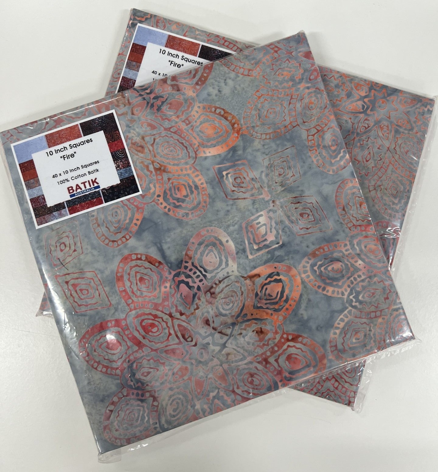 10 Inch Batik Squares by Batik Australia