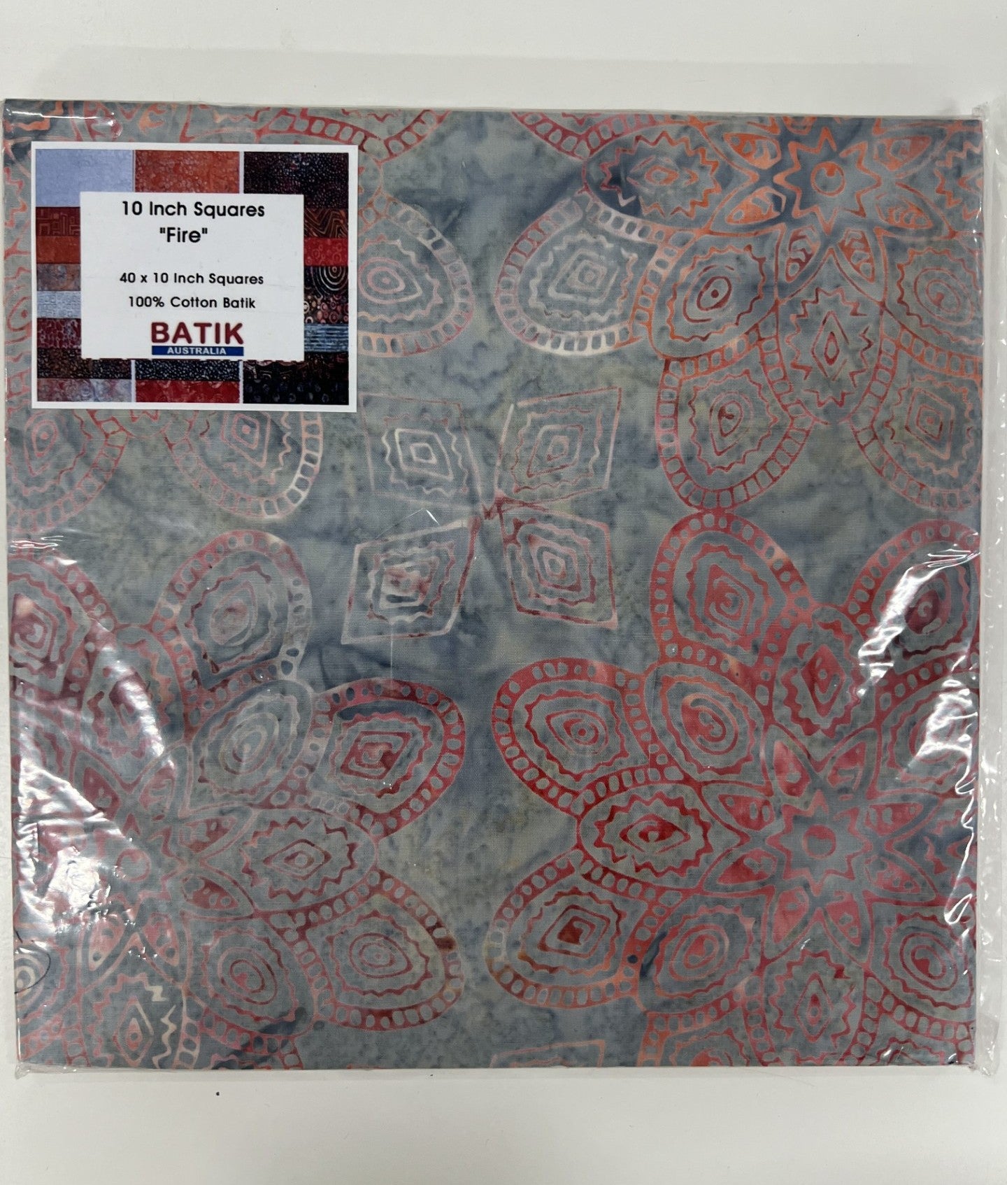10 Inch Batik Squares by Batik Australia
