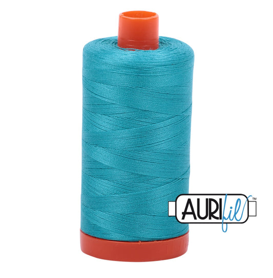 Aurifil 50wt Cotton Mako 750m Turquoise 1300m