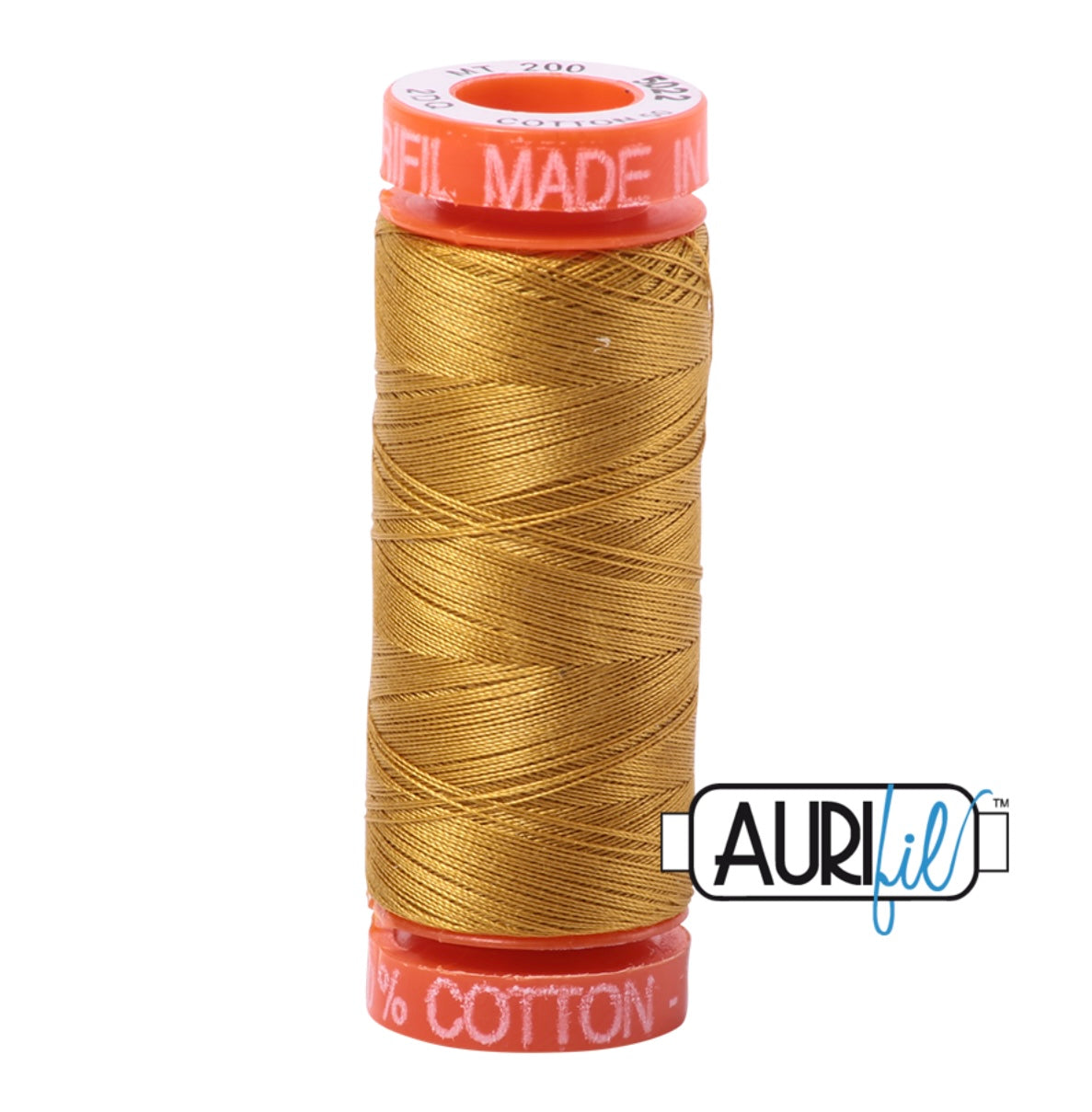 Aurifil 50wt Cotton Mako 200m Mustard 5022