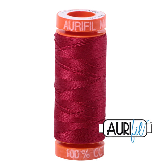 Aurifil 50wt Cotton Mako 200m Red Wine 2260