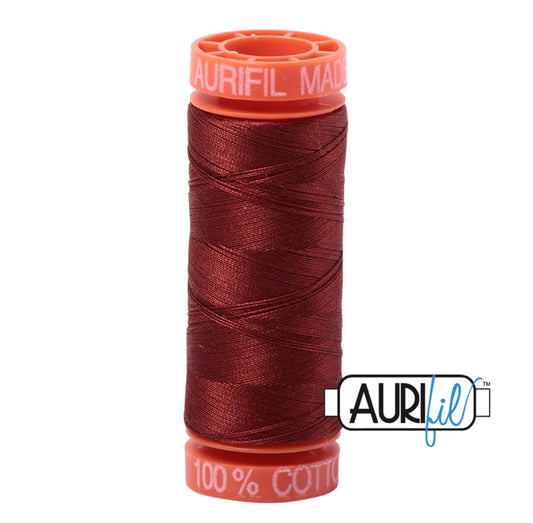 Aurifil 50wt Cotton Mako 200m Rust 2355