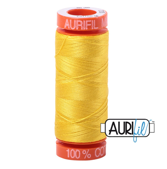 Aurifil 50wt Cotton Mako 200m Canary 2120