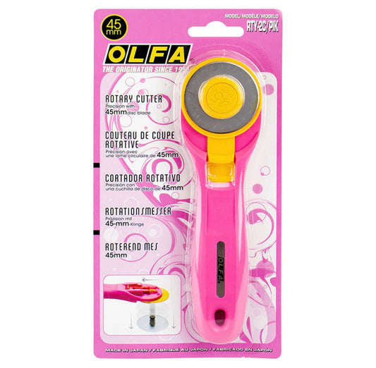 OLFA Rotary Cutter Pink 45MM