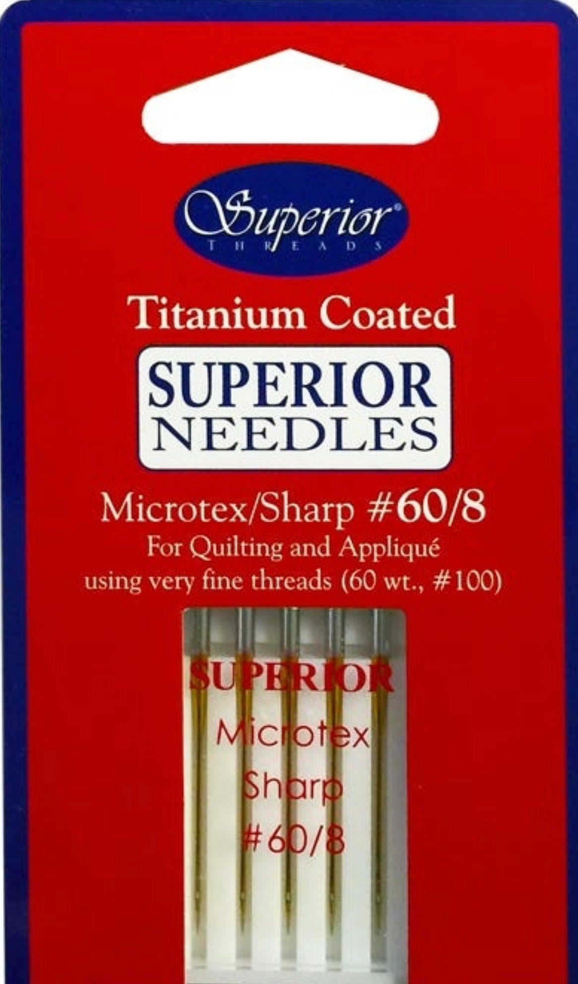 Superior Threads Titanium Coated Microtex/Sharps 60/8