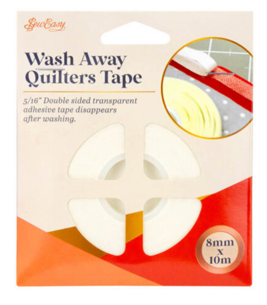 Wash Away Quilters Tape / Basting Tape 8mm x 10m