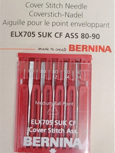 Bernina | Cover Stitch Needle Machine Needles ELX705 | 5 80 - 90