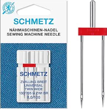 SCHMETZ Universal Twin 100/16 Needles 8.0mm