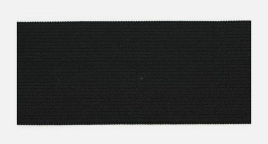 Double Knitted Elastic - 20mm Black