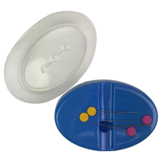Hemline Deluxe Magnetic Pin Dish with Secure Storage