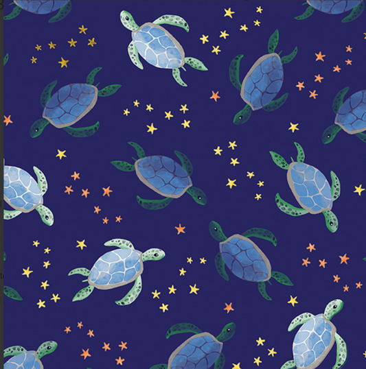 Swim With Me - Turtles Blue