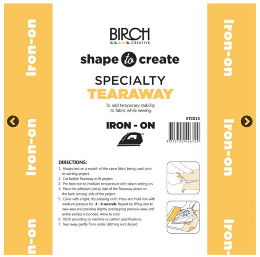 Birch Speciality Tearaway Iron On Medium 90 cm