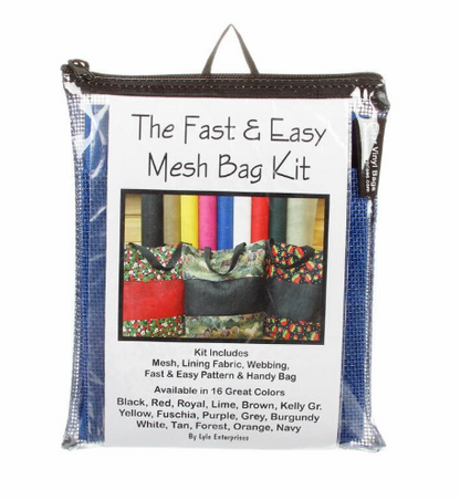Fast and Easy Mesh Bag Kit | Lyle Enterprises DIY Tote & Pouch Kit
