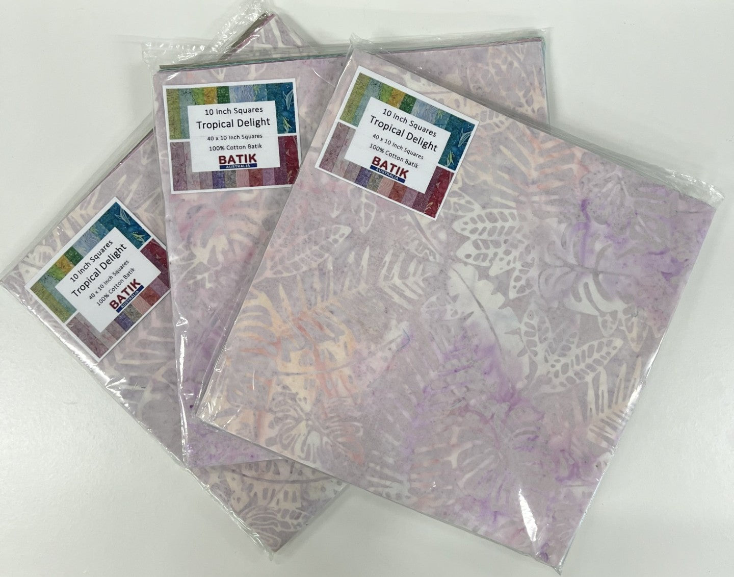 10 Inch Batik Squares by Batik Australia