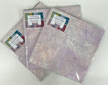 10 Inch Batik Squares by Batik Australia