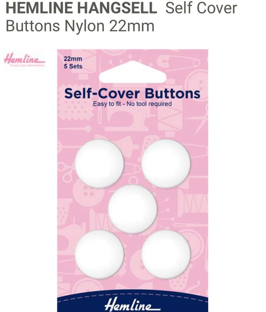 Self Cover Buttons Nylon