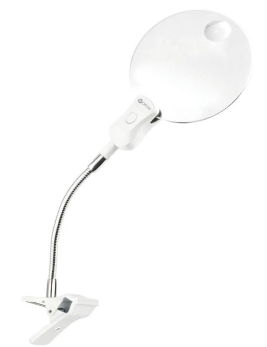 OttLite LED Magnifier with Clip and Stand