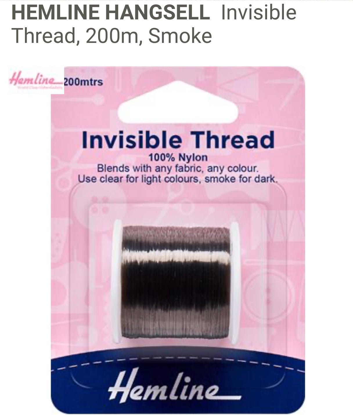 Invisible Thread Smoke – Gosford Sewing Machine Centre Pty Ltd