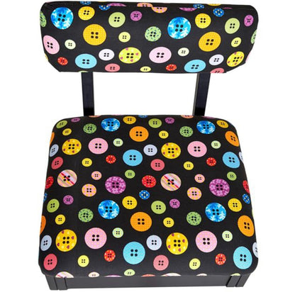 Sewing Chair Colourful Buttons