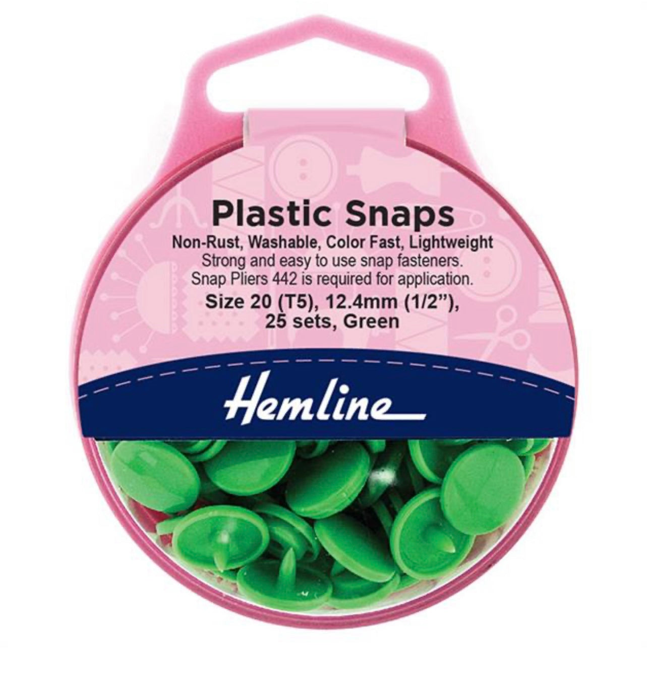 Plastic Snaps Green