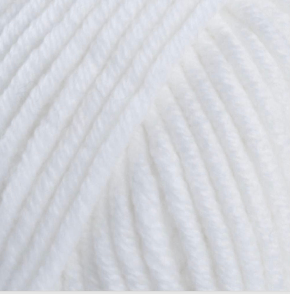 FiddLesticks Superb Big Knitting Yarn White 70801