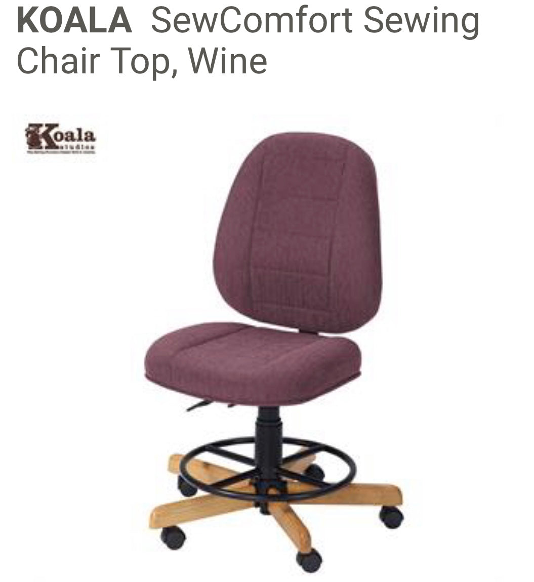 SewComfort Sewing Chair - Wine
