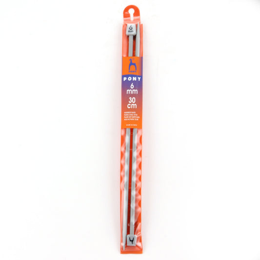 Pony Knitting Needle 6mm x 30cm