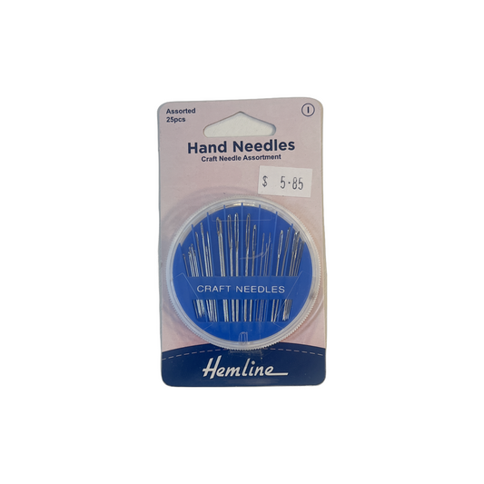 Hemline Hand Craft Needles 25 Assorted Compact Cross Stitch Sew Beading H210.25