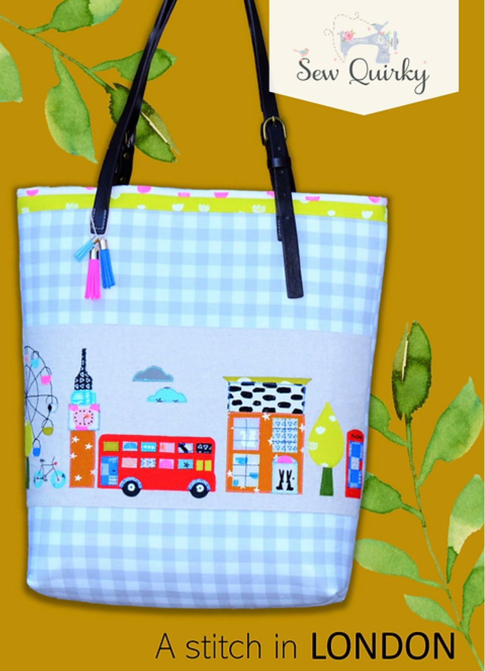 Sew Quirky A Stitch in London Tote Bag Pattern